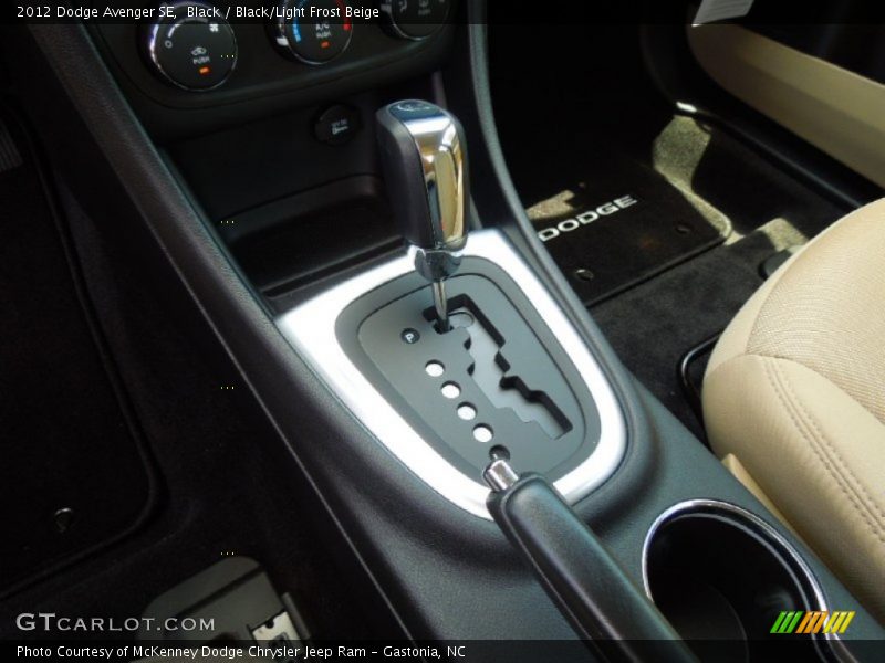 Black / Black/Light Frost Beige 2012 Dodge Avenger SE
