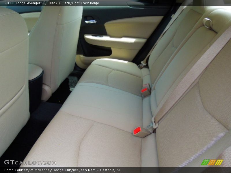 Black / Black/Light Frost Beige 2012 Dodge Avenger SE
