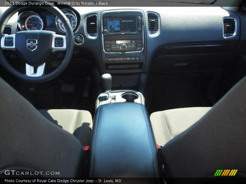 Mineral Gray Metallic / Black 2011 Dodge Durango Crew