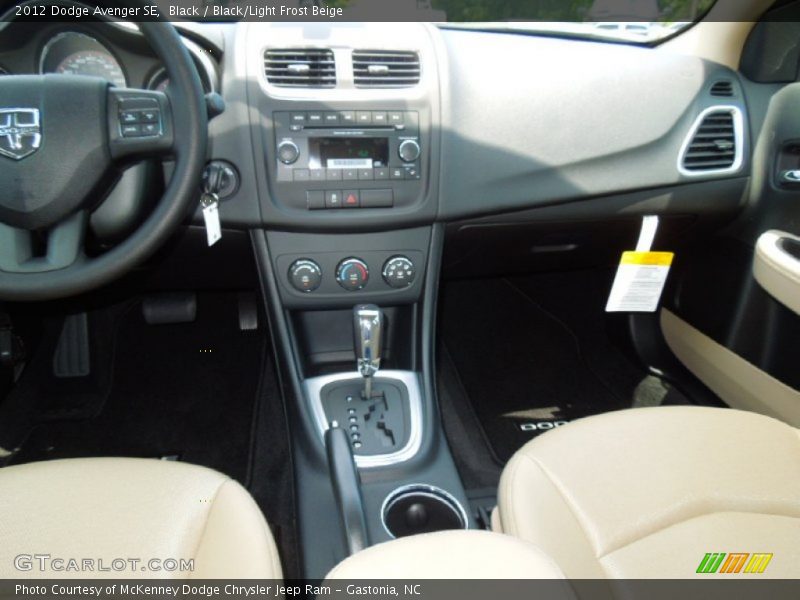 Black / Black/Light Frost Beige 2012 Dodge Avenger SE