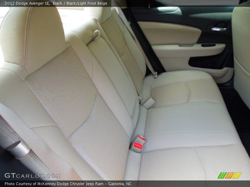 Black / Black/Light Frost Beige 2012 Dodge Avenger SE