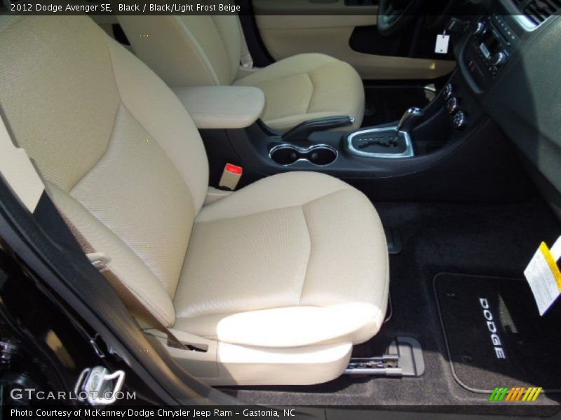 Black / Black/Light Frost Beige 2012 Dodge Avenger SE