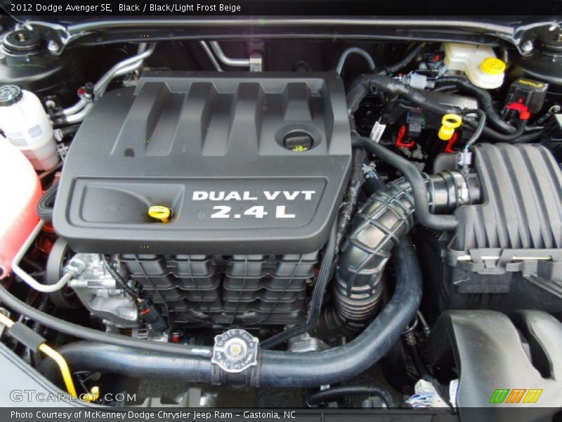 Black / Black/Light Frost Beige 2012 Dodge Avenger SE