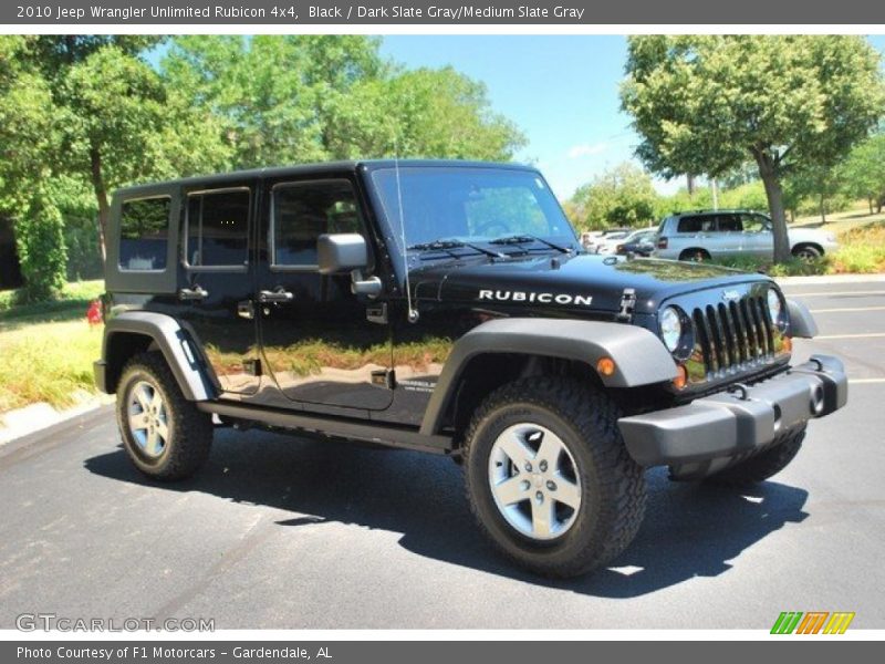 Black / Dark Slate Gray/Medium Slate Gray 2010 Jeep Wrangler Unlimited Rubicon 4x4