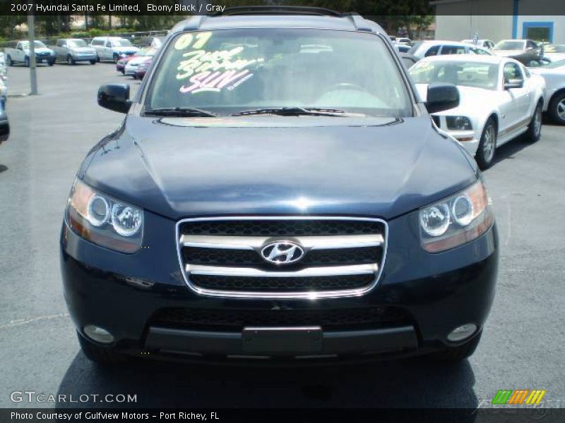 Ebony Black / Gray 2007 Hyundai Santa Fe Limited