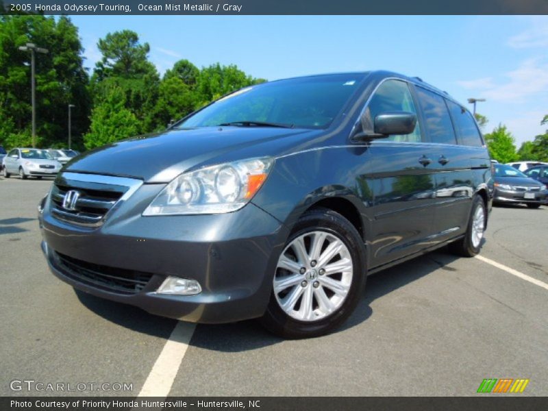 Ocean Mist Metallic / Gray 2005 Honda Odyssey Touring