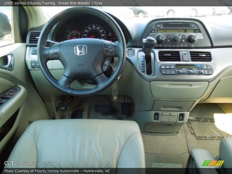 Ocean Mist Metallic / Gray 2005 Honda Odyssey Touring