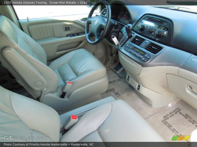 Ocean Mist Metallic / Gray 2005 Honda Odyssey Touring