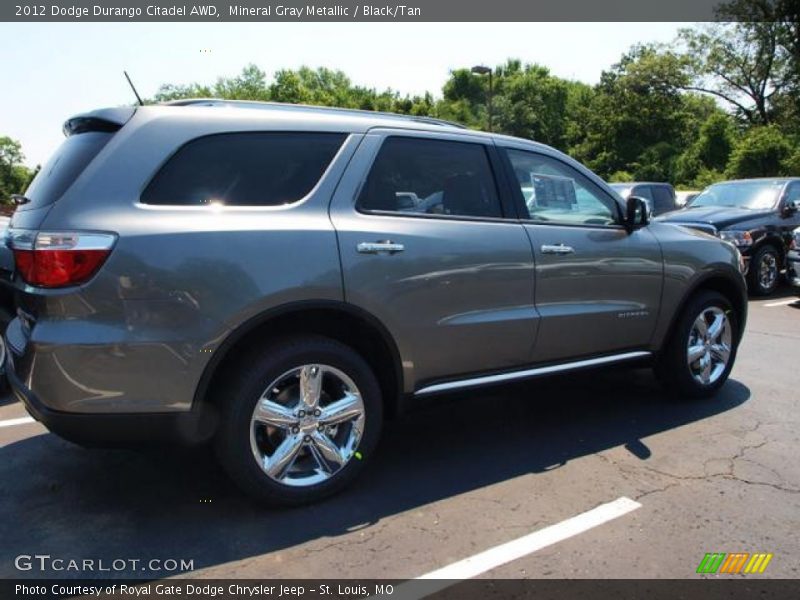 Mineral Gray Metallic / Black/Tan 2012 Dodge Durango Citadel AWD