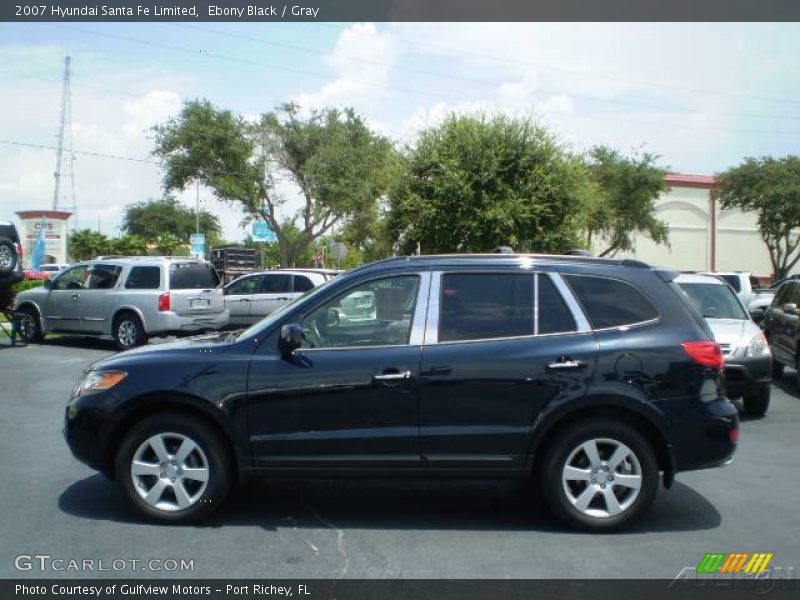 Ebony Black / Gray 2007 Hyundai Santa Fe Limited