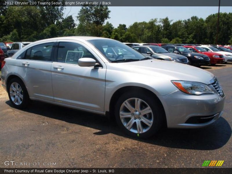 Bright Silver Metallic / Black 2012 Chrysler 200 Touring Sedan