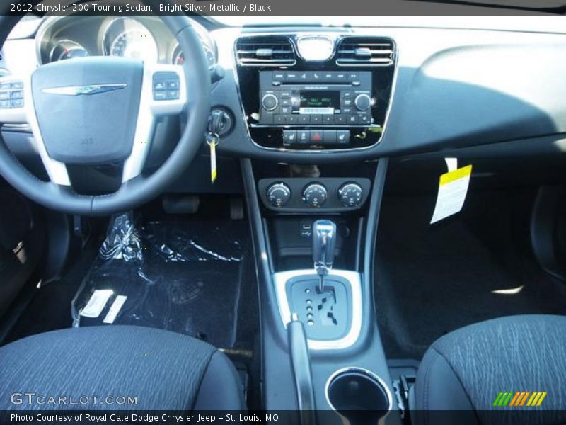 Bright Silver Metallic / Black 2012 Chrysler 200 Touring Sedan