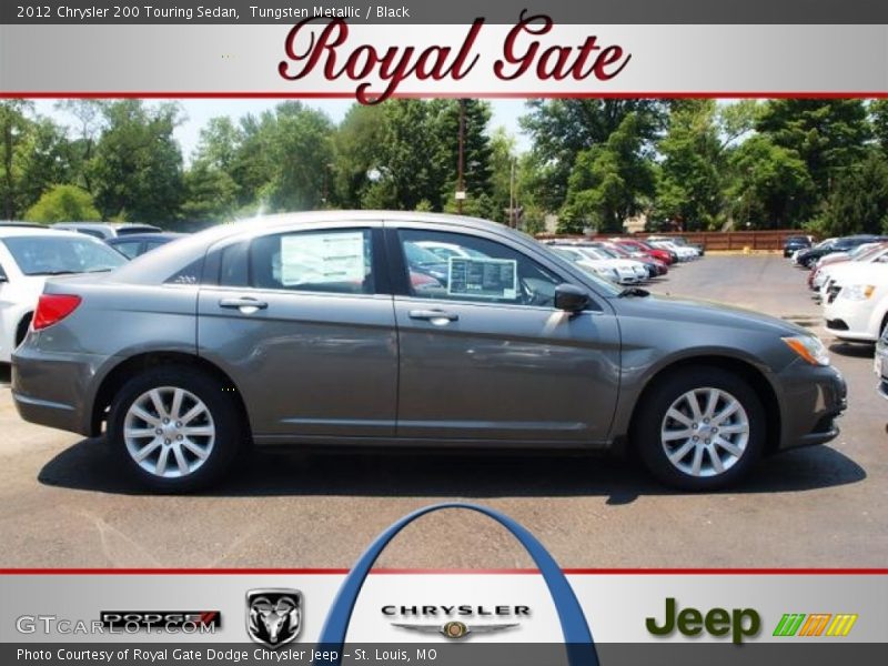 Tungsten Metallic / Black 2012 Chrysler 200 Touring Sedan