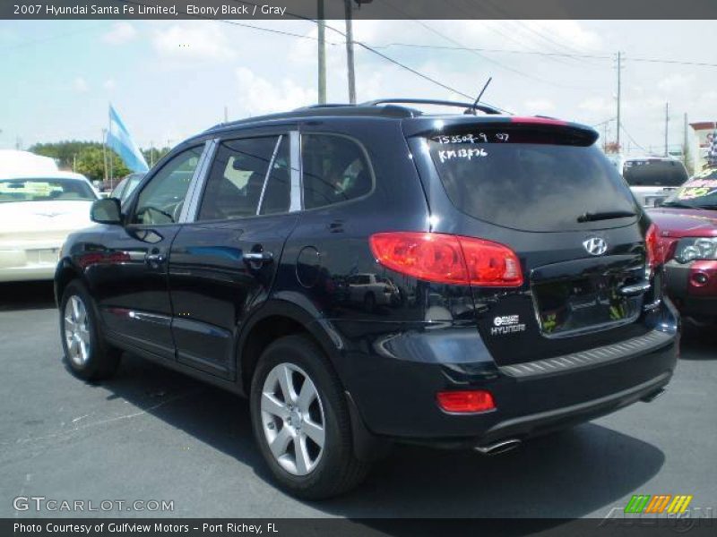 Ebony Black / Gray 2007 Hyundai Santa Fe Limited