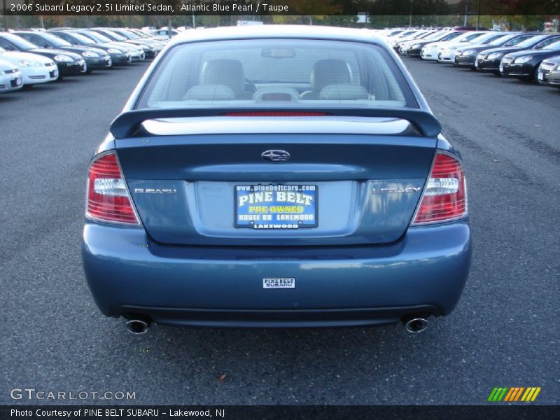 Atlantic Blue Pearl / Taupe 2006 Subaru Legacy 2.5i Limited Sedan
