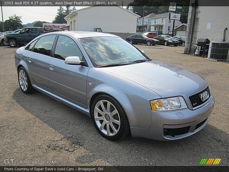 Avus Silver Pearl Effect / Ebony Black 2003 Audi RS6 4.2T quattro