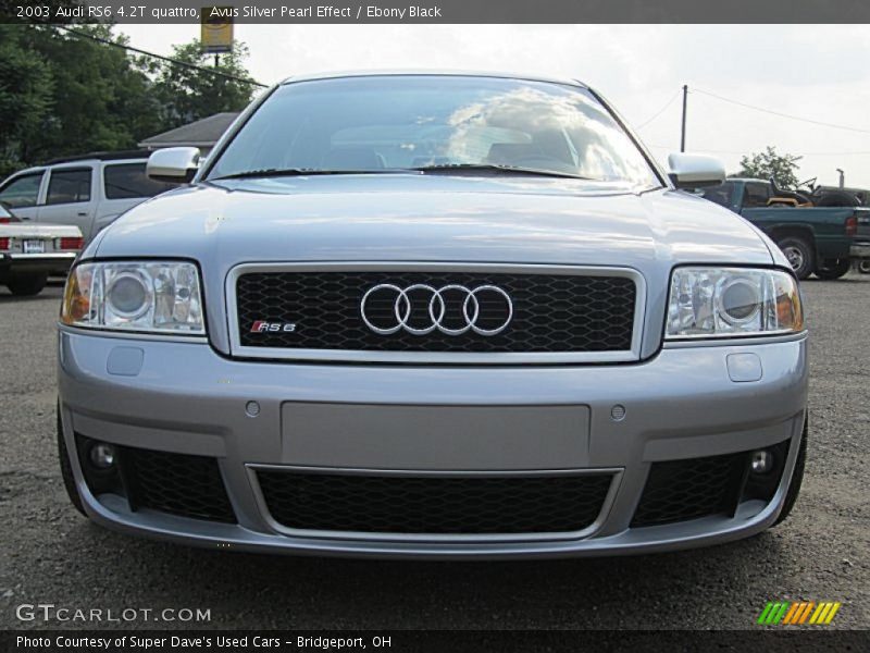 Avus Silver Pearl Effect / Ebony Black 2003 Audi RS6 4.2T quattro