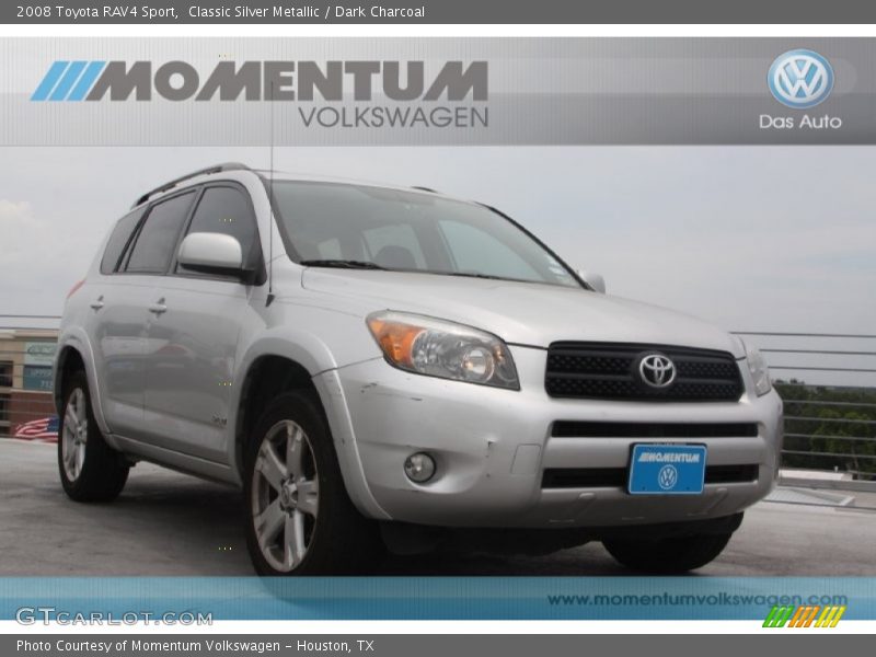 Classic Silver Metallic / Dark Charcoal 2008 Toyota RAV4 Sport