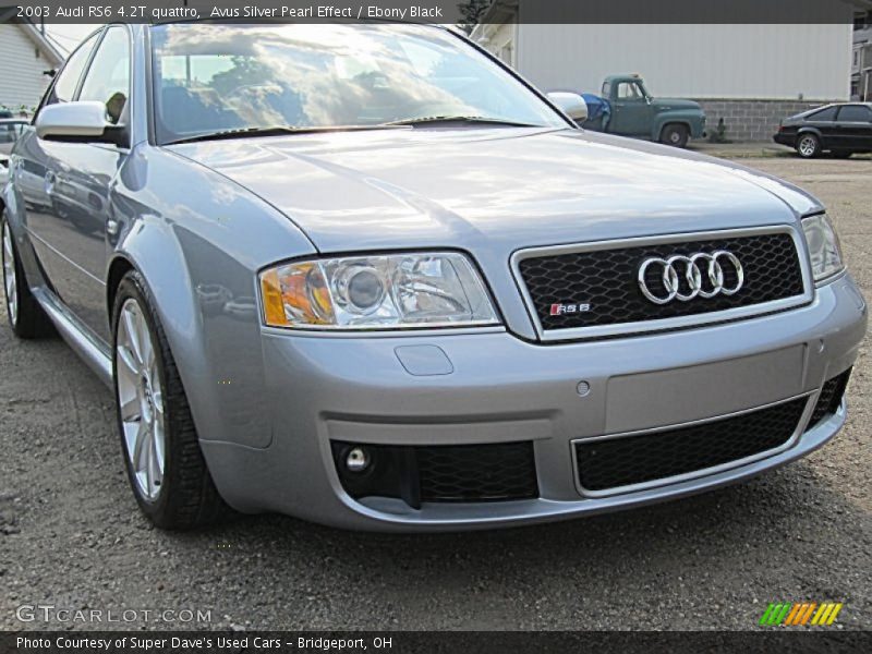 Avus Silver Pearl Effect / Ebony Black 2003 Audi RS6 4.2T quattro