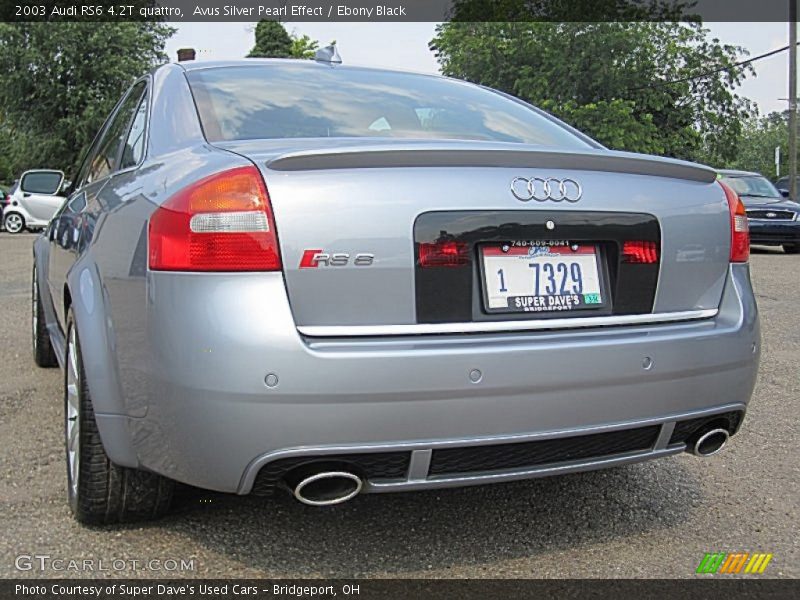 Avus Silver Pearl Effect / Ebony Black 2003 Audi RS6 4.2T quattro