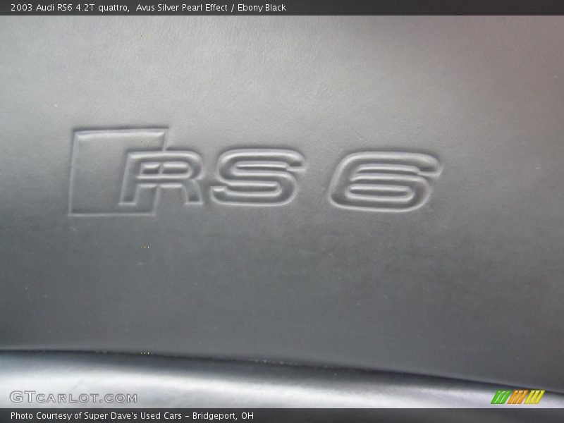  2003 RS6 4.2T quattro Logo