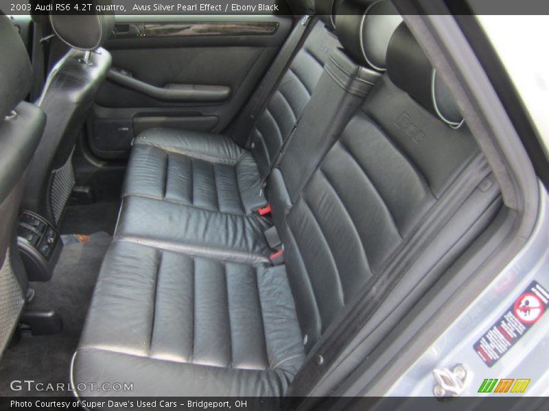 Rear Seat of 2003 RS6 4.2T quattro