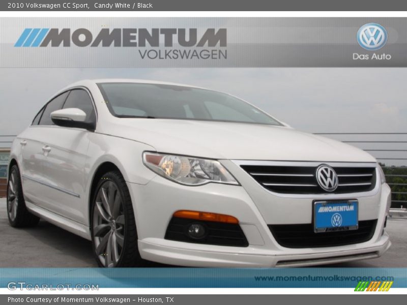Candy White / Black 2010 Volkswagen CC Sport