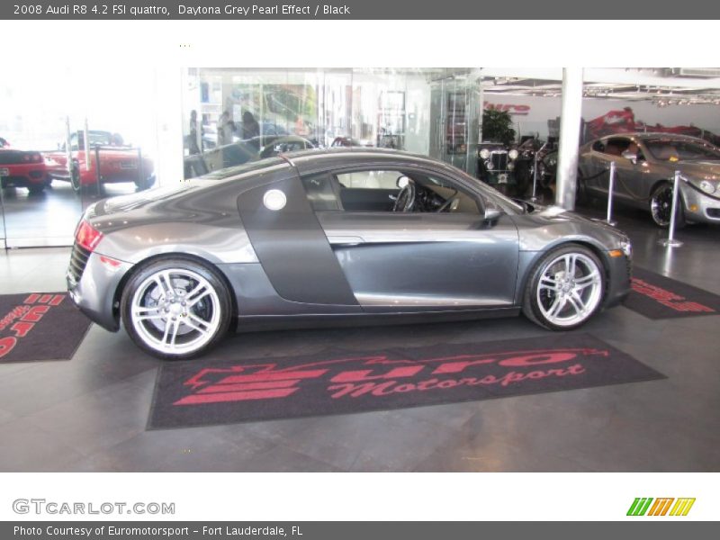 Daytona Grey Pearl Effect / Black 2008 Audi R8 4.2 FSI quattro