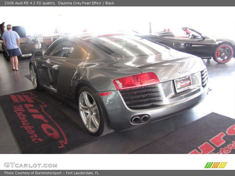 Daytona Grey Pearl Effect / Black 2008 Audi R8 4.2 FSI quattro