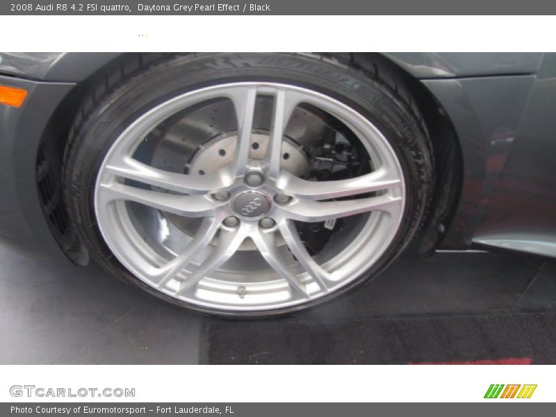Daytona Grey Pearl Effect / Black 2008 Audi R8 4.2 FSI quattro