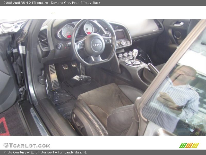 Daytona Grey Pearl Effect / Black 2008 Audi R8 4.2 FSI quattro