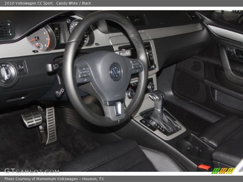 Candy White / Black 2010 Volkswagen CC Sport