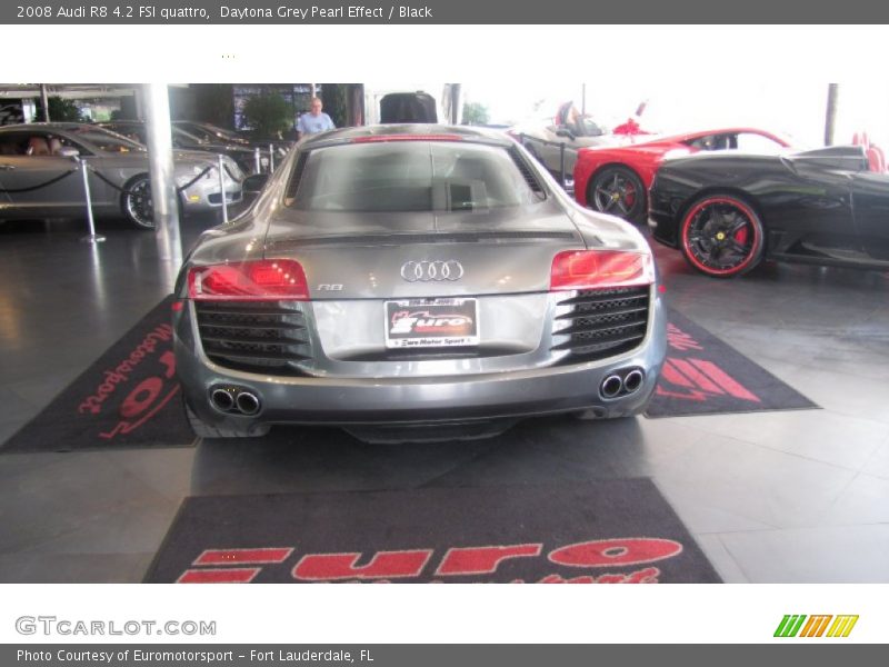 Daytona Grey Pearl Effect / Black 2008 Audi R8 4.2 FSI quattro