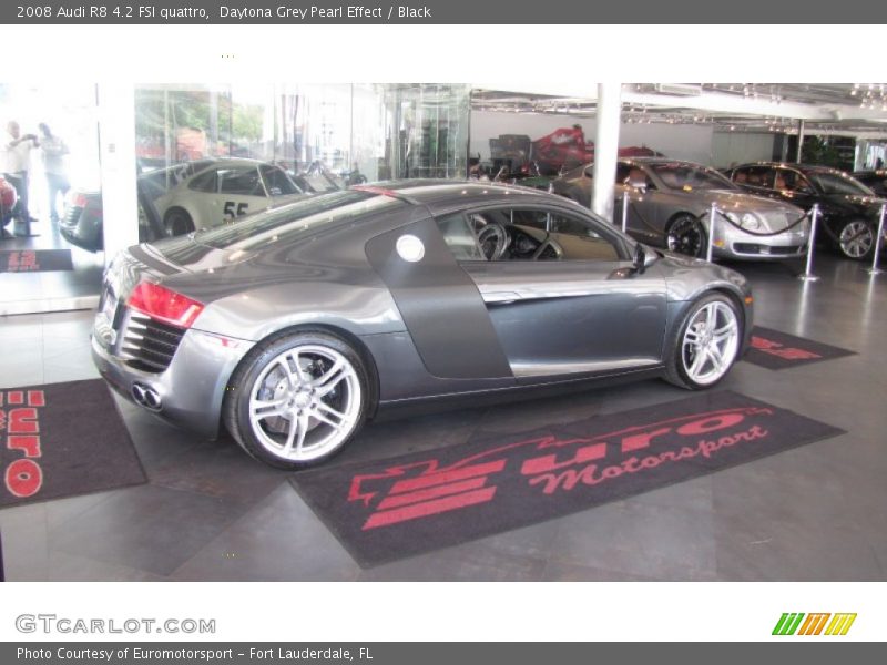 Daytona Grey Pearl Effect / Black 2008 Audi R8 4.2 FSI quattro