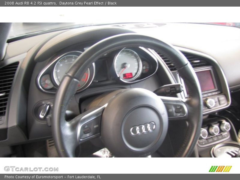 Daytona Grey Pearl Effect / Black 2008 Audi R8 4.2 FSI quattro
