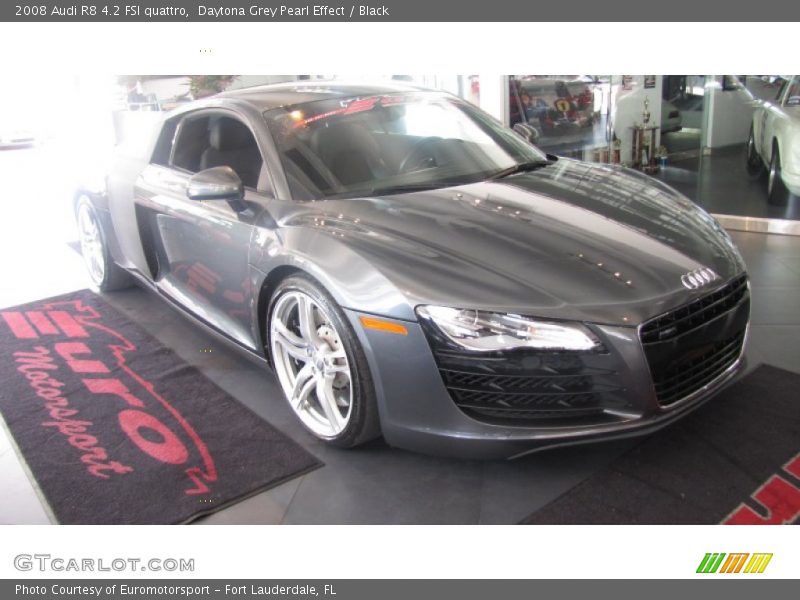 Daytona Grey Pearl Effect / Black 2008 Audi R8 4.2 FSI quattro