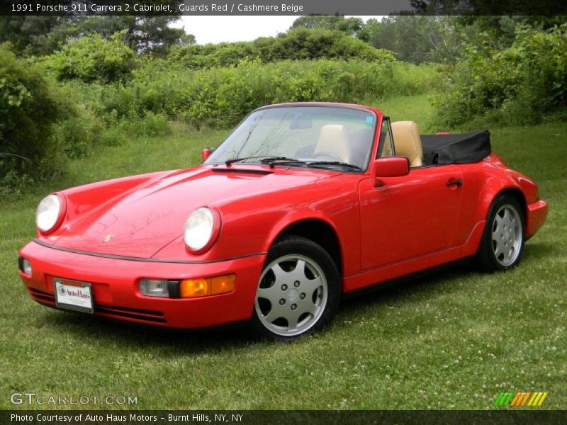 Front 3/4 View of 1991 911 Carrera 2 Cabriolet