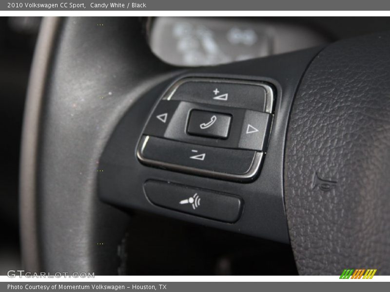 Candy White / Black 2010 Volkswagen CC Sport