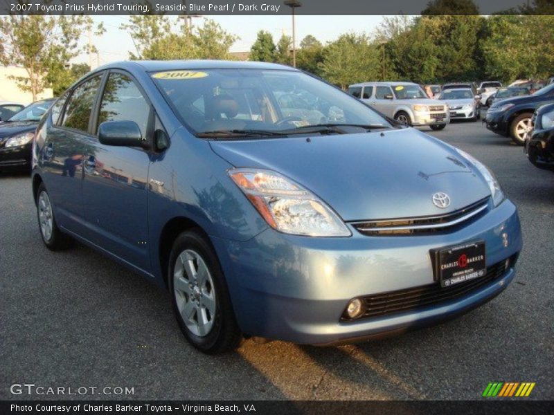 Seaside Blue Pearl / Dark Gray 2007 Toyota Prius Hybrid Touring