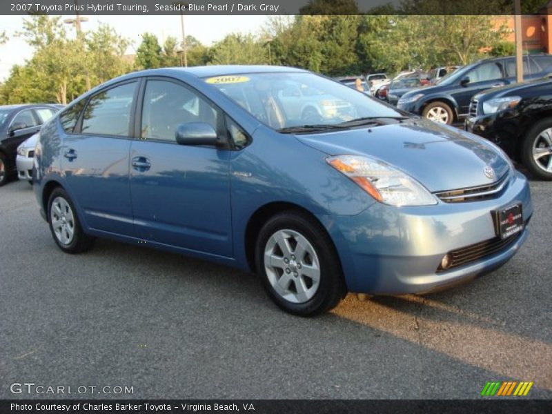 Seaside Blue Pearl / Dark Gray 2007 Toyota Prius Hybrid Touring