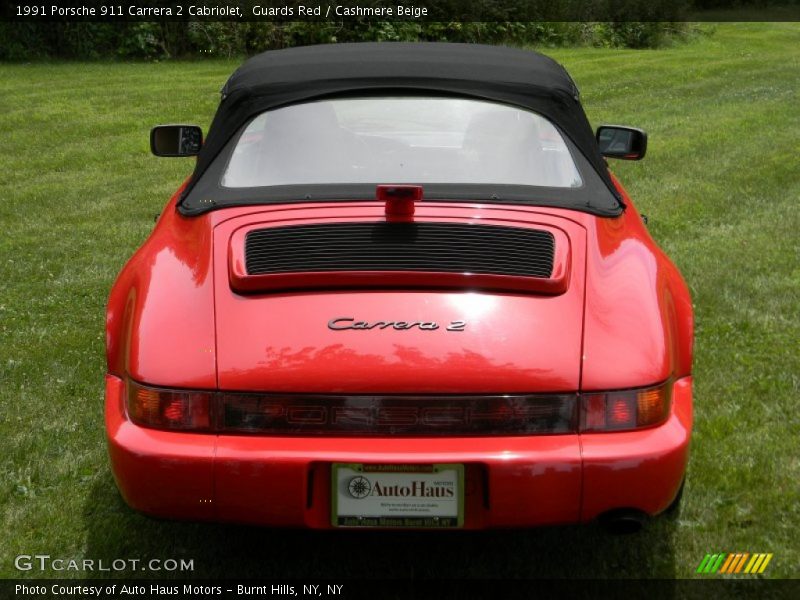Guards Red / Cashmere Beige 1991 Porsche 911 Carrera 2 Cabriolet