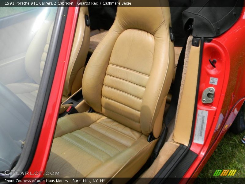 Front Seat of 1991 911 Carrera 2 Cabriolet