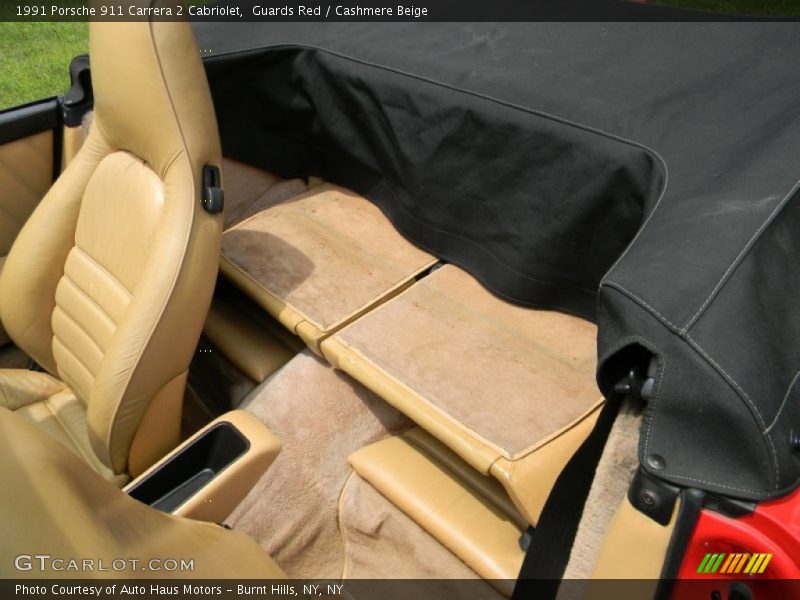 Rear Seat of 1991 911 Carrera 2 Cabriolet