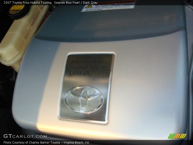 Seaside Blue Pearl / Dark Gray 2007 Toyota Prius Hybrid Touring