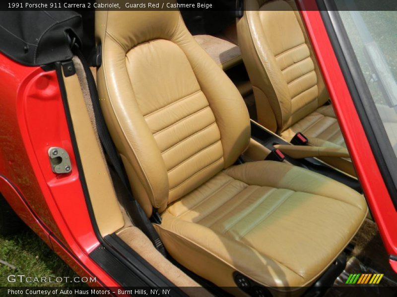 Guards Red / Cashmere Beige 1991 Porsche 911 Carrera 2 Cabriolet