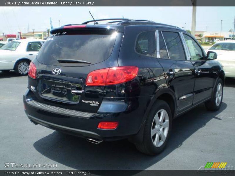 Ebony Black / Gray 2007 Hyundai Santa Fe Limited