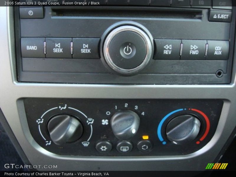 Fusion Orange / Black 2006 Saturn ION 3 Quad Coupe