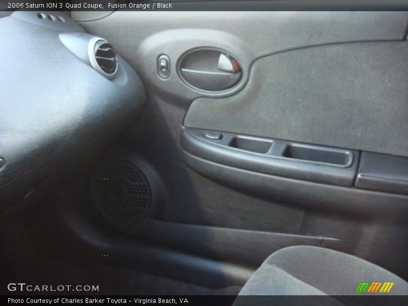 Fusion Orange / Black 2006 Saturn ION 3 Quad Coupe