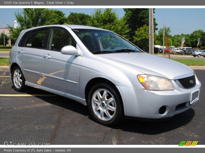 Clear Silver / Gray 2005 Kia Spectra 5 Wagon