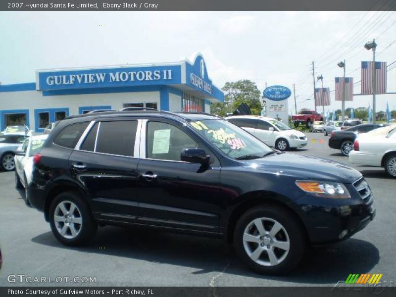Ebony Black / Gray 2007 Hyundai Santa Fe Limited